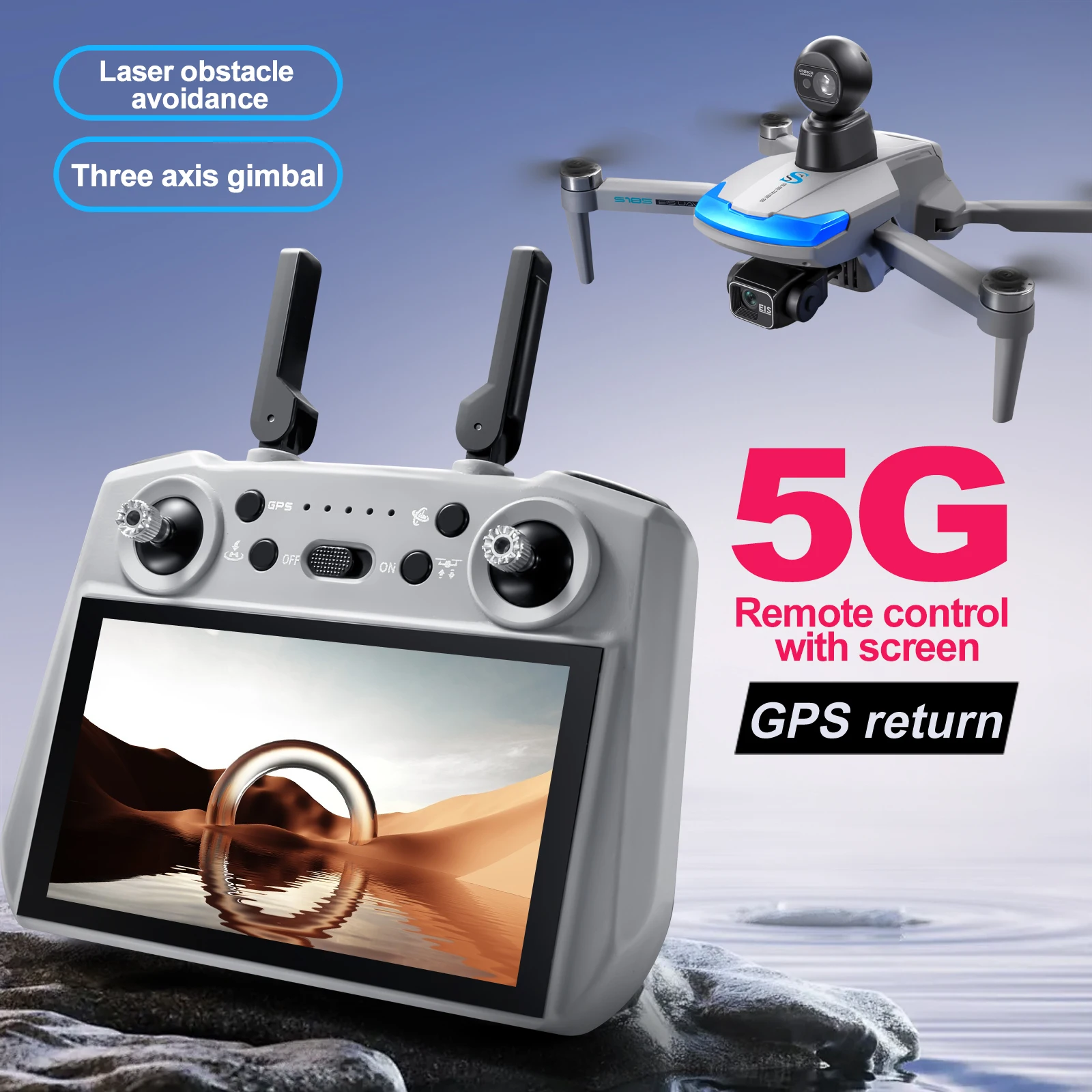 S185 Profesjonalny dron 2.7K H – Drone Gimbal 3 Axis recenzja i cena